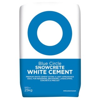 Blue Circle Snowcrete White Cement 25kg