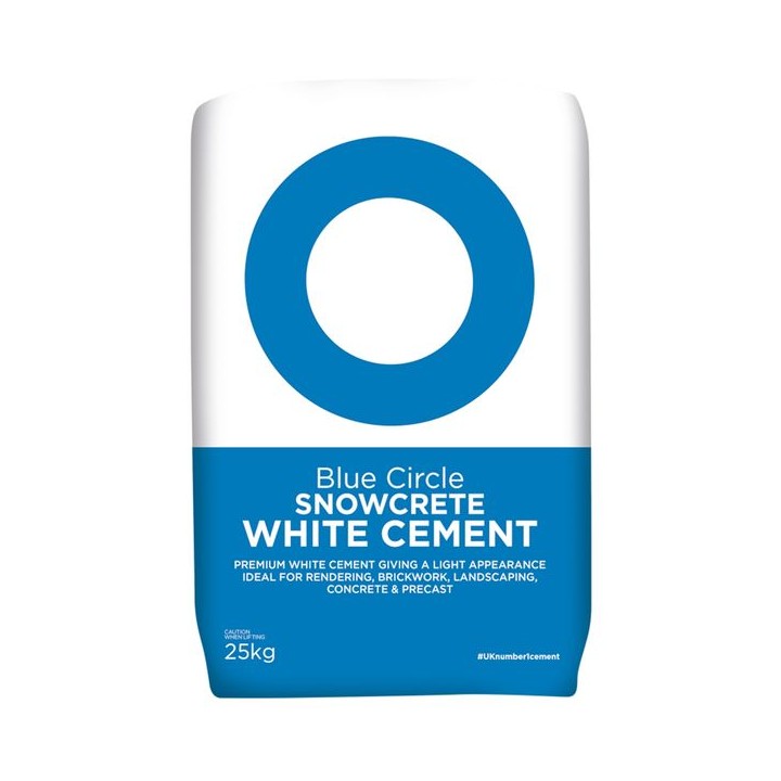 Blue Circle Snowcrete White Cement 25kg