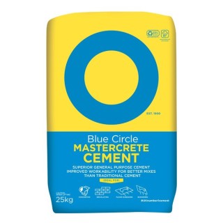 Blue Circle Mastercrete Grey Cement in Plastic Bag 25kg