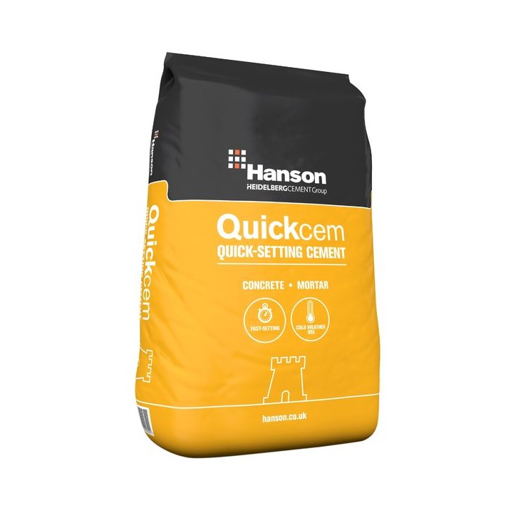 Castle Quickcem Quick Setting and Hardening Portland Cement 25kg