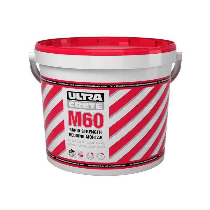 Ultracrete M60B Fast Set Rapid Strength Ironwrok Bedding Mortar 25kg Tub