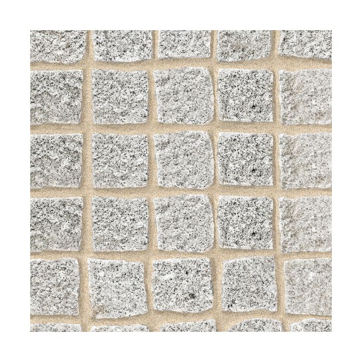 Marshalls Fairstone Cropped Granite Setts Silver Grey 110 x 110mm
