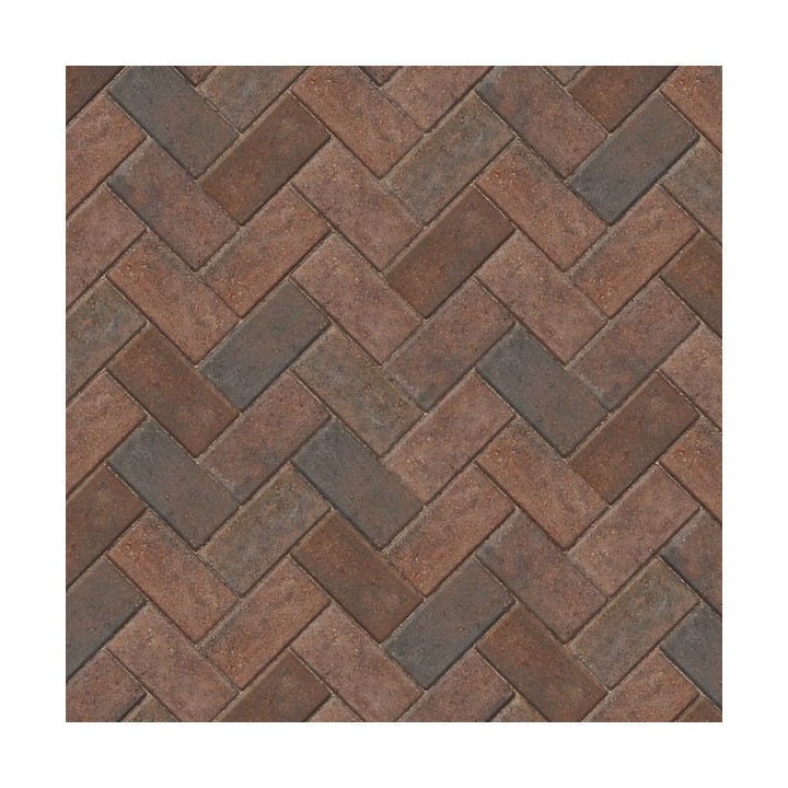 Marshalls Keyblok Burnt Ochre Concrete Block Paving 200mm x 100mm x 60mm - Pack of 404