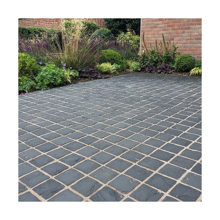 Global Stone Limestone Driveway Setts Midnight 100 x 100mm
