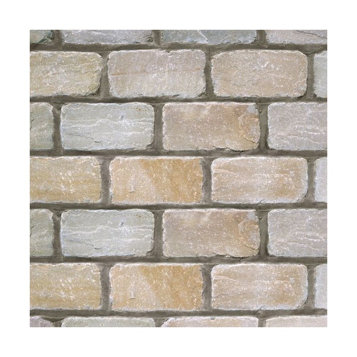 Marshalls Fairstone Setts Sawn Tumbled Autumn Bronze Pack of 480 50mm x 100mm x 200mm