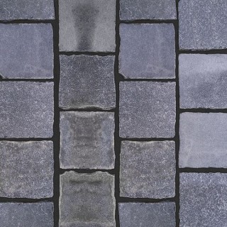 Talasey Cobblestone Limestone Natural Stone Block Paving Ebony 15.00m2 Project Pack