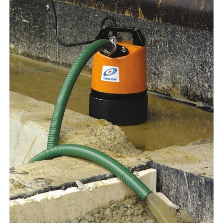 Tsurumi LSC1.4S 240V Puddle Residue Manual Pumpwith 6m 1in Layflat Hose