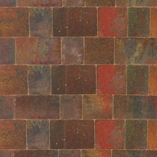 Bradstone Woburn Original Concrete Block Paving Autumn 134mm x 134mm x 50mm