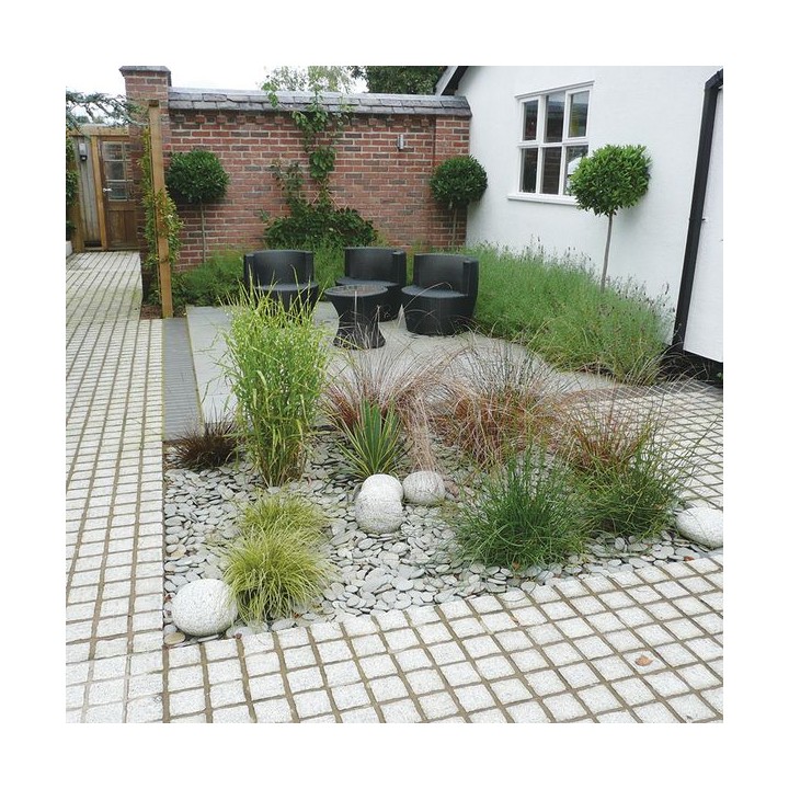 Global Stone Granite Setts Silver Grey 100 x 100mm