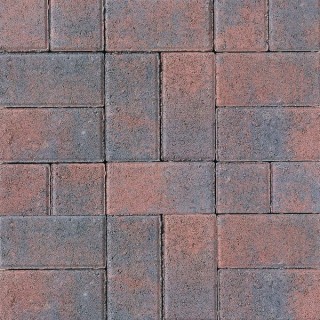 Tobermore Pedesta Decorative Block Paving in Brindle 200 x 100 x 50mm - Pack of 720