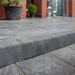 Marshalls Keykerb Small Bullnosed Charcoal Kerb Pack 125mm x 100mm x 127mm
