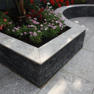 Talasey Cottagestone Walling Carbon Black Limestone Walling Riven Face Project Pack