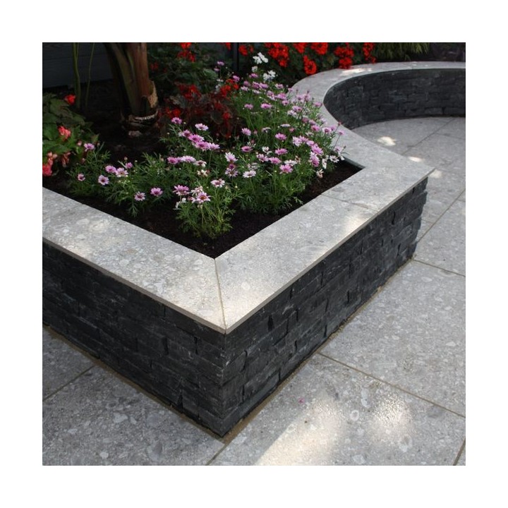 Talasey Cottagestone Walling Carbon Black Limestone Walling Riven Face Project Pack