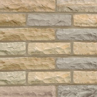 Marshalls Fairstone Pitched Walling Autumn Bronze 300mm x 100mm x 65mm