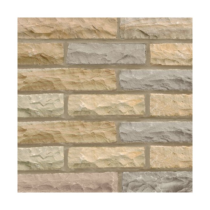 Marshalls Fairstone Pitched Walling Autumn Bronze 300mm x 100mm x 65mm