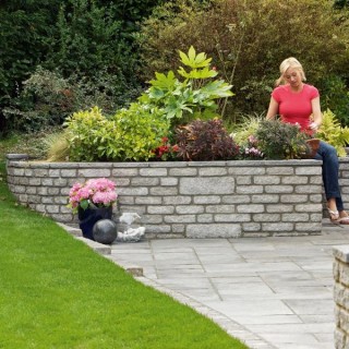 Marshalls Marshalite Pitched Faced Walling Ash Multi 440mm x 100mm x 140mm