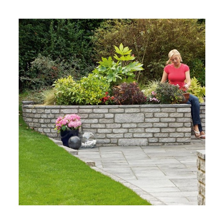 Marshalls Marshalite Pitched Faced Walling Ash Multi 440mm x 100mm x 140mm