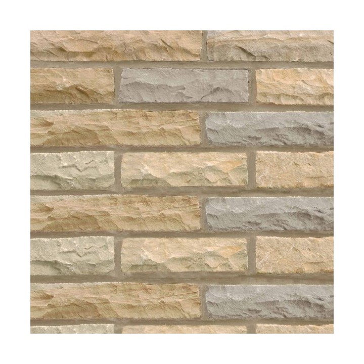 Marshalls Traditional Stone Walling Pitched Autumn Bronze 310 x 100 x 70mm