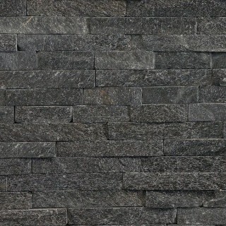Marshalls Stoneface Drystack Veneer Z Shaped Walling Nero Quartzite