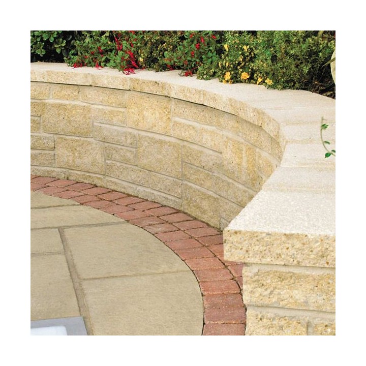 Marshalls Saxon Coping Pack Buff 600mm x 136mm x 50mm - Pack of 50