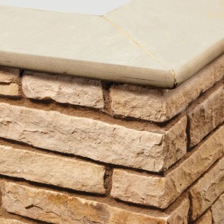 Natural Paving Accessories Golden Fossil 600 x 150 Coping - Pack of 100