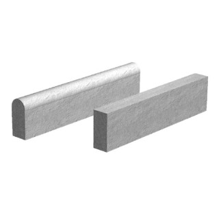 Supreme Path Concrete Edging Round Top 36in x 6in x 2in - Pack of 80