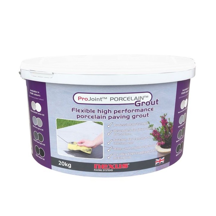 Projoint Porcelain Paving Grout Neutral Buff 20kg PG20N
