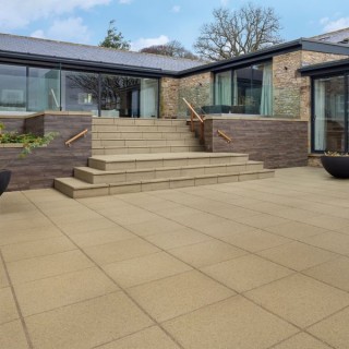 Marshalls SaxonÂ® Paving Slab Buff 600x600x35mm