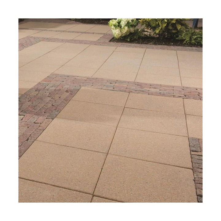Tobermore Textured Concrete Paving Slabs - Buff 600 x 600 x 40mm