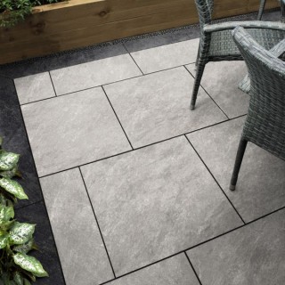 Talasey Cava Quartz Lucenta Porcelain Paving 600 x 600mm