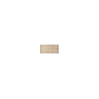 Pressure Treated Contemporary Single Slatted Fence Panel 6ft x 3ft Pack of 5