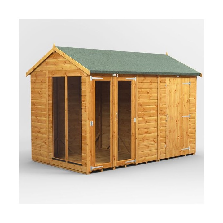10 x 6 Power Apex Summerhouse With 4ft Side Store