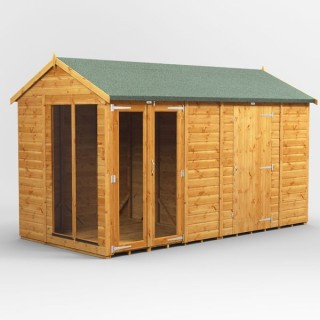 12 x 6 Power Apex Summerhouse With 6ft Side Store