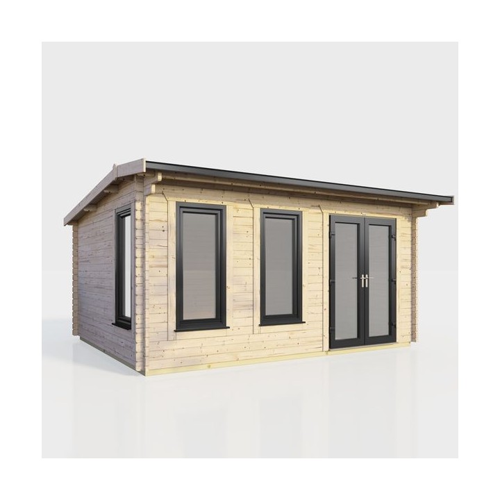 16 x 10 Power Apex Log Cabin Right Doors