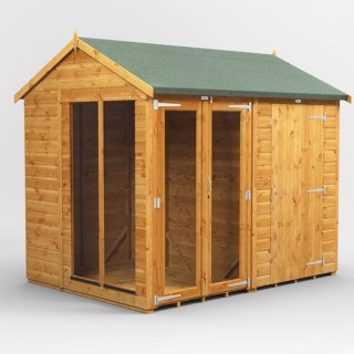 8 x 6 Power Apex Summerhouse With 4ft Side Store