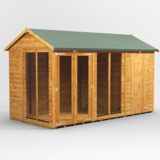 12 x 6 Power Apex Summerhouse With 4ft Side Store