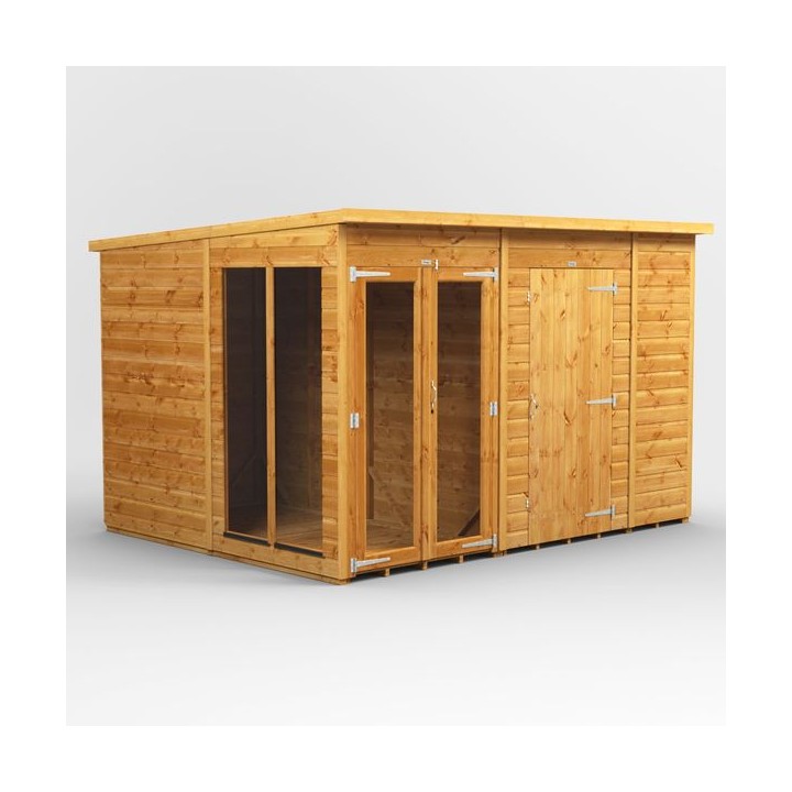 10 x 8 Power Pent Summerhouse With 6ft Side Store