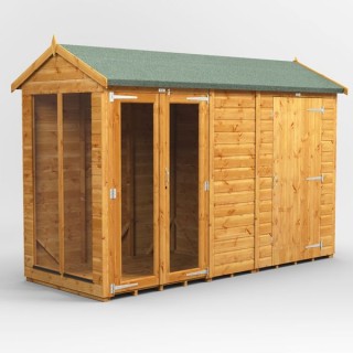 10 x 4 Power Apex Summerhouse With 4ft Side Store