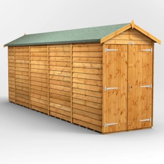 18 x 4 Power Overlap Apex Double Doors No Windows