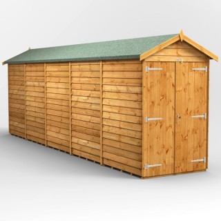 20 x 4 Power Overlap Apex Double Doors No Windows