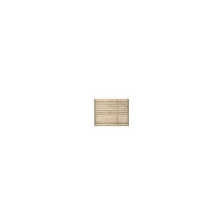 Pressure Treated Contemporary Single Slatted Fence Panel 6ft x 5ft Pack of 4