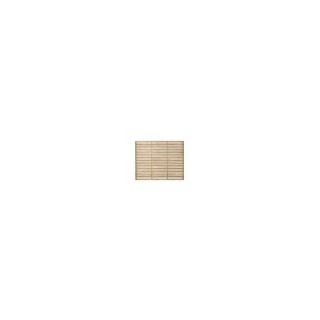 Pressure Treated Contemporary Single Slatted Fence Panel 6ft x 5ft Pack of 5