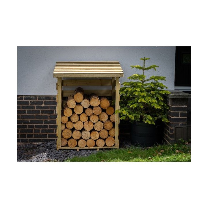 Compact Pent Log Store