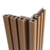 Ecoscape Spiced Oak Composite Slatted Cladding Corner Trim 3600mm