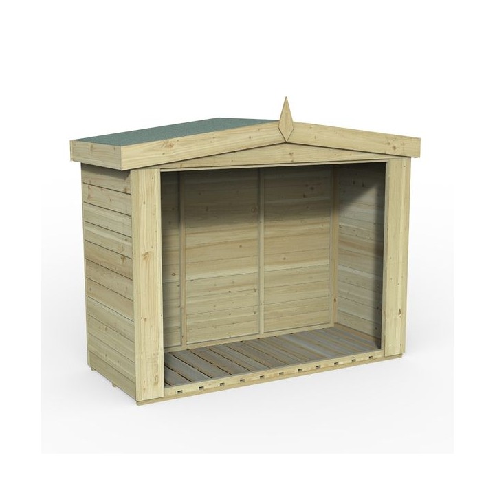 Overlap Presssure Treated Apex Log Store Home Delivery