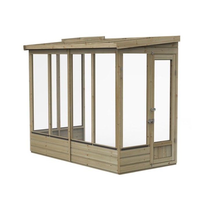 8 x 4 Wallscape LEAN-TO Greenhouse Solid Back