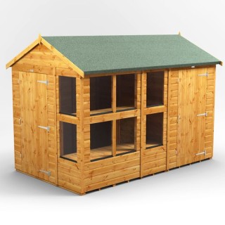 10 x 6 Power Apex Potting Shed With 4ft Side Store