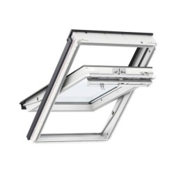 VELUX Centre Pivot Roof Window White Maintenance Free Polyurethane 1140 x 1178mm GGU SK06 0070