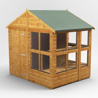 6 x 8 Power Apex Potting Shed