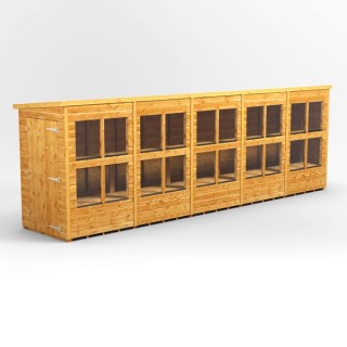 20 x 4 Power Pent Potting Shed